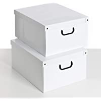 Kanguru BAULOTTO BLU PEZZI Set DE 2 Cajas DE Almacenamiento- Cardboard- Blanco- 1 Meters- 2